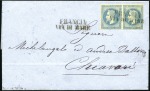 Stamp of France OBLITERATIONS ITALIENNES : 1868-71, Trois lettres 
