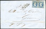 Stamp of France OBLITERATIONS ITALIENNES : 1866-71, Trois lettres 
