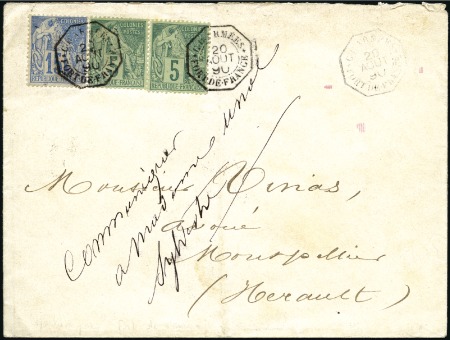 Stamp of Colonies françaises » Martinique 1877-1951, 21 lettres avec timbres dont Sage, Alph