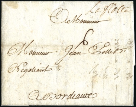 Stamp of Colonies françaises » Martinique 1732-1873, 15 lettres sans timbres dont 1732 avec