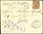 Stamp of Colonies françaises » Indochine 1882-1901, +35 lettres dont divers Corps exp du To