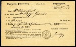 Stamp of Switzerland / Schweiz » Ganzsachen » Postanweisungen - Postkarten 1867 Empfangsschein (Form. Nr. 44)