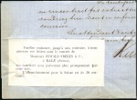 Stamp of Switzerland / Schweiz » Preussisch-Französischer Krieg 1871 (5. Apr.) 30C ultramarin auf Faltbrief