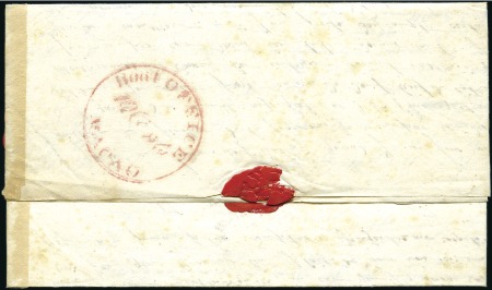 Stamp of Portuguese Colonies » Macao 1837 Folded cover dated internally "Singapore le 2