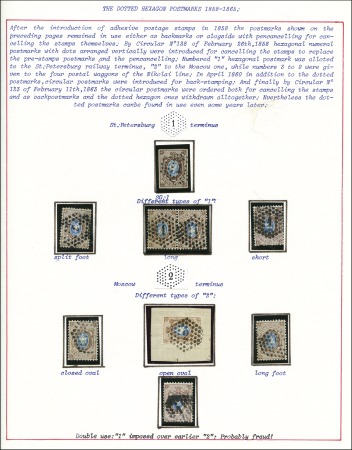 Stamp of Russia » Russia / Soviet Union Collections and Lots 1856-1920 RUSSIA: Exhibition Collection on the St.