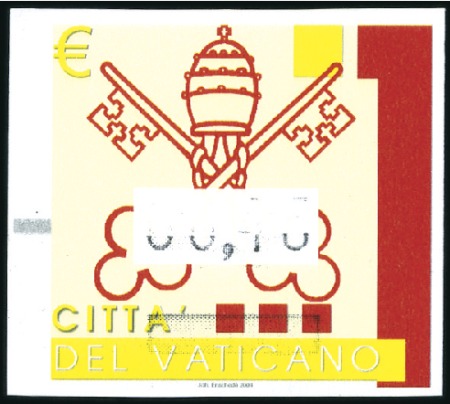 Stamp of Italy » Vatican State 2004 Three Machine labels with face value partly m