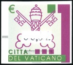 Stamp of Italy » Vatican State 2004 Three Machine labels with face value partly m