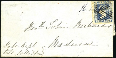 Stamp of India JC TYPE 2c: 1857 (Sep 14) Entire from Penguri to M