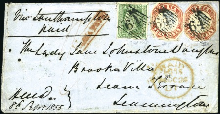 Stamp of India DATESTAMPS: 1857 (Sep 8) Envelope from Sholapoor t
