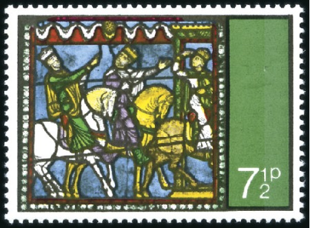 Stamp of Great Britain » Queen Elizabeth II 1971 Christmas 71/2d mint nh, showing GOLD OMITTED