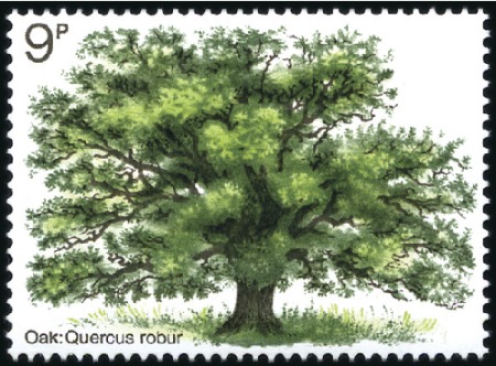 Stamp of Great Britain » Queen Elizabeth II 1973 Tree Planting Year 9p mint nh, showing BROWNI
