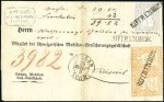 Stamp of Switzerland / Schweiz » Sitzende Helvetia Ungezähnt » 1857-62 Berner Druck, Dickes Papier UNIKAT: DIE EINMALIGE MISCHFRANKATUR DES 42-RAPPEN