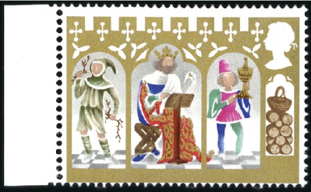 Stamp of Great Britain » Queen Elizabeth II 1973 Christmas 3 1/2p mint nh single, showing GREY
