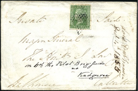 Stamp of India JC TYPE 1: Group of 8 covers, a front and some sta