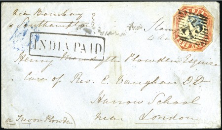Stamp of India JC TYPE 4 & Varieties: Group of 19 covers and 38 s