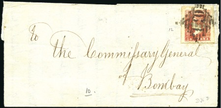 Stamp of India JC TYPE 5 & 5A: Group of 14 covers and four 4a lit
