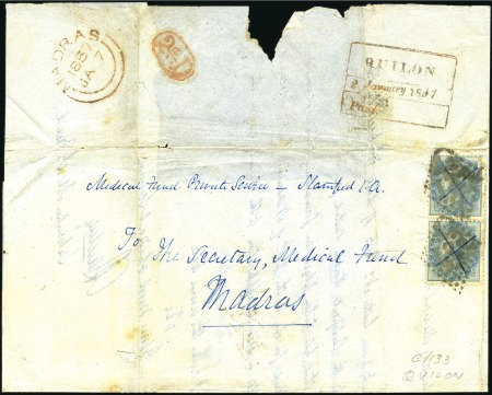 Stamp of India JC TYPE 6: Group of 16 covers with one 1a litho co