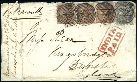 Stamp of India JC TYPE 7: Group of 16 covers and some stamps (inc
