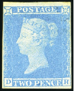 Stamp of Great Britain » 1841 2d Blue 1841 2d blue, unused with close to large margins, 