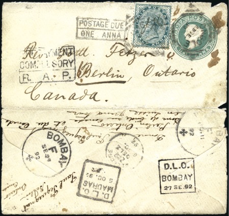 Stamp of India MISCELLANEOUS: Group of 10 covers incl. one with