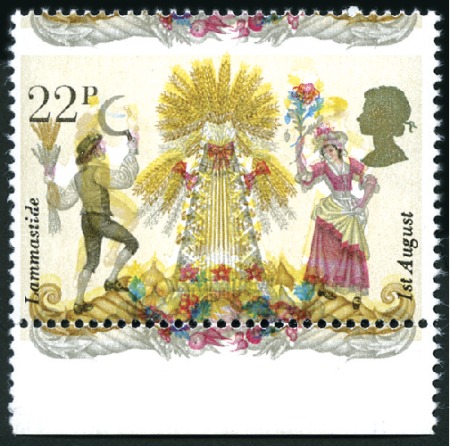 Stamp of Great Britain » Queen Elizabeth II 1981 Folklore 22p mint nh, showing dramatic perfor