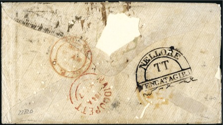 Stamp of India VARIOUS: Group of 2 covers and 2 pieces, one incom
