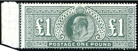 Stamp of Great Britain » King Edward VII 1902 De La Rue 1s to £1 mint, fresh and fine (SG £