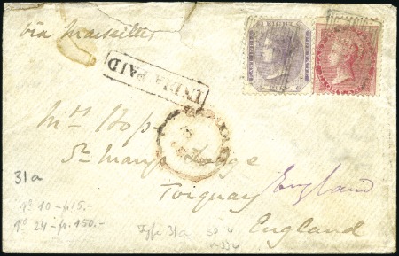 Stamp of India JC TYPE 31a (DISTRICT POST): Group of 9 covers and