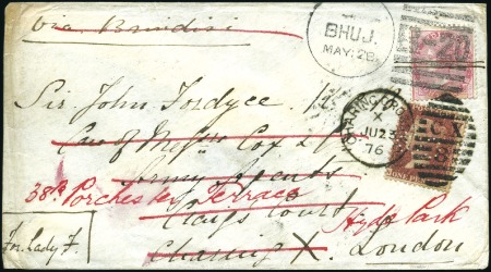 Stamp of India JC TYPE 32 & varieties: Group of 34 covers, noted
