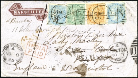 Stamp of India JC TYPE 8: Group of 16 covers, some from North Wes