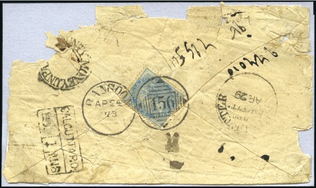 Stamp of India JC TYPE 9 (Bengal Circle): Group of 19 covers & 12