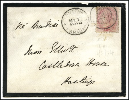 Stamp of India JC TYPE 13 (North Western Provinces): Group of 17