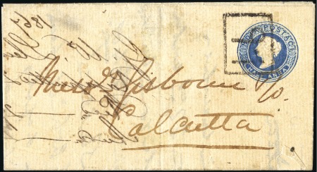 Stamp of India UNIDENTIFIED: 1867 Postal stationery letter sheet 