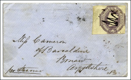 Stamp of Great Britain » British Post Offices Abroad 1847-54 GB embossed 6d lilac, with left sheet marg