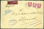 Stamp of Switzerland / Schweiz » Nachportomarken (Inlandsbriefe) 1938 Express Brief