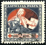 Stamp of Latvia 1918-2004, Collection of mint, used and covers in 