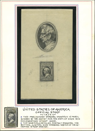 Stamp of United States DEPARTMENT OF STATE : 1873 Seward, Three different