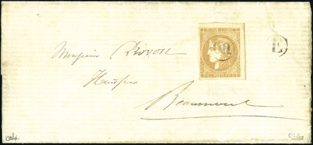 Stamp of France 1870 10c Bordeaux Report I, belles marges, obl. OR