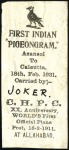 Stamp of India 1931 (Feb 18) First Indian pigeongram, sent from A