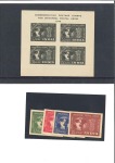 Stamp of India 1949 UPU proof / essay min.sheet of the four value