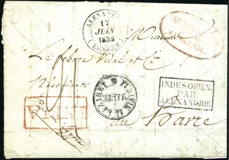 Stamp of India 1838 (May 4) Wrapper with "Care of / Mr. Waghorn /