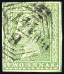 Stamp of India » Used Abroad PENANG: 1854 1/2a, 1a, 2a and 4a with "B / 147" ca