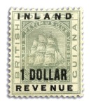 Stamp of British Guiana 1888-89 "INLAND REVENUE" set of 15 to $5, mint og,
