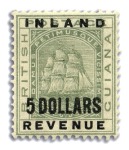 Stamp of British Guiana 1888-89 "INLAND REVENUE" set of 15 to $5, mint og,