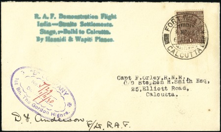 Stamp of India 1930 (Nov 1) RAF Demonstration Flight from Delhi t