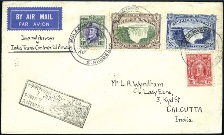 Stamp of India 1933 (Jul 7) Imperial Airways Karachi-Calcutta ext