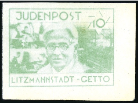 Stamp of Israel » Israel: The Holocaust - Ghettos LITZMANSTADT (JUDENPOST): 1944 PROOFS Litzmannstad