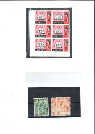 Stamp of Gibraltar 1967 Definitives Ships in corner blocks of 6 compl
