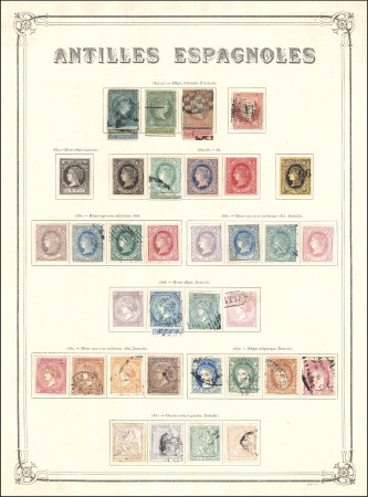Stamp of Spain 1855-1900, SPANISH WEST INDIES: Mint & used select