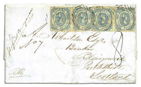 Stamp of Australia » Tasmania Covers: Note: Only 23 covers with 1d Courier frank